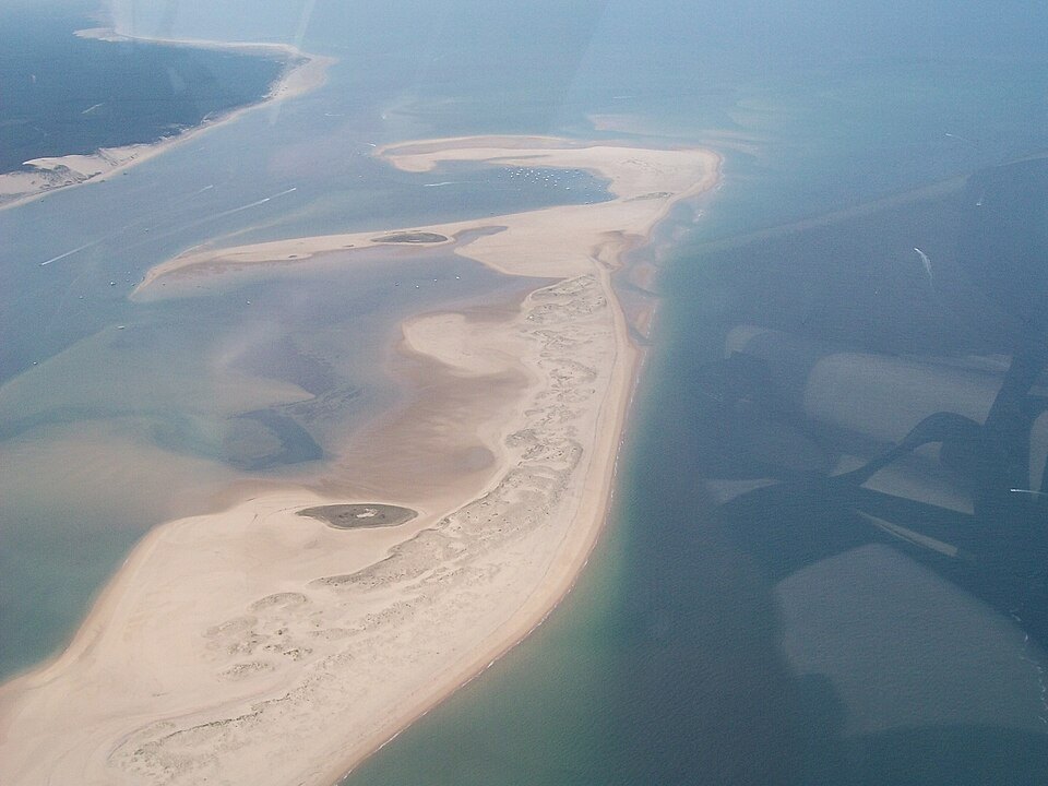 Aerial view of Arguin and the bay